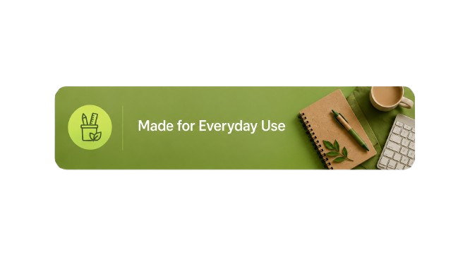 Eco Friendly stationery Made for Everyday Use